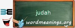 WordMeaning blackboard for judah